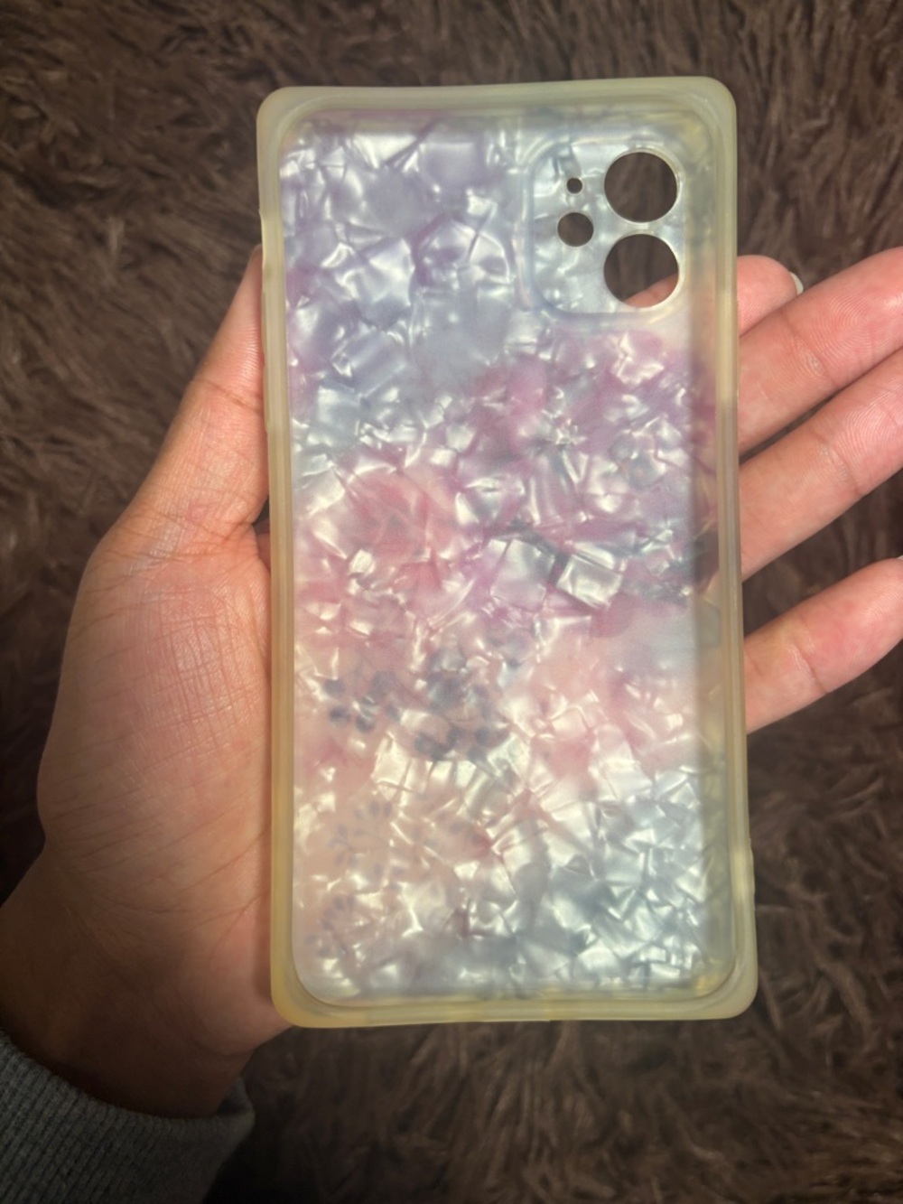 iPhone 11 Square Flower Marble Case - Picture 8 of 11
